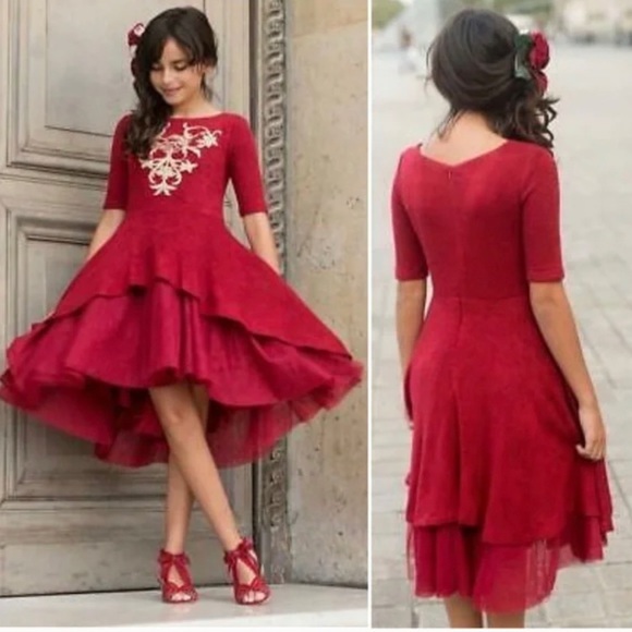 Joyfolie Other - MIA JOY Roselyn Scarlet Red Holiday Dress Size 7